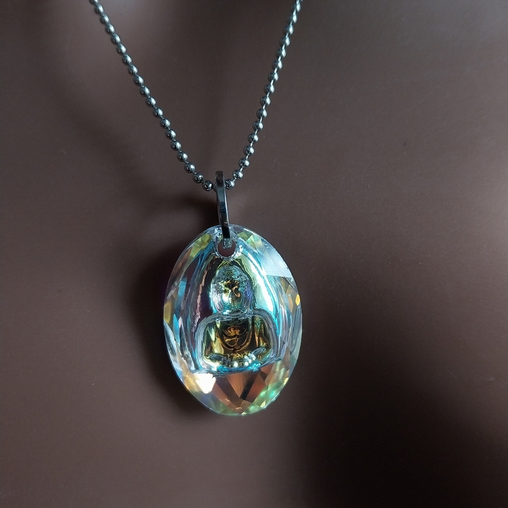 Silver Sterling Necklace with Pendant - Picture 9 of 11